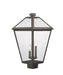 Outdoor Post Mount Fixture Z-Lite 579PHXLS-ORB Oil Rubbed Bronze Talbot 3 Light Outdoor Post Mount Fixture Z-Lite
