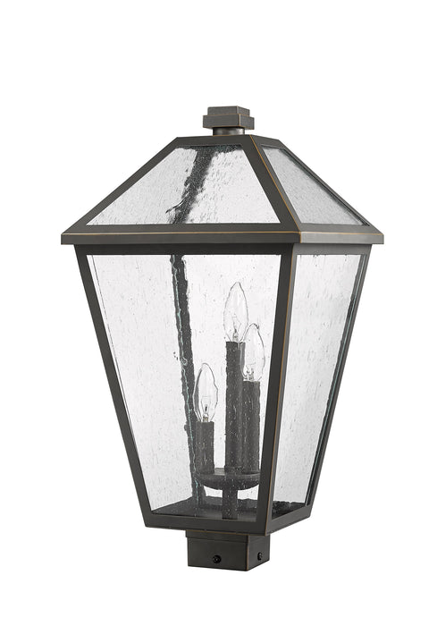 Outdoor Post Mount Fixture Z-Lite 579PHXLS-ORB Oil Rubbed Bronze Talbot 3 Light Outdoor Post Mount Fixture Z-Lite