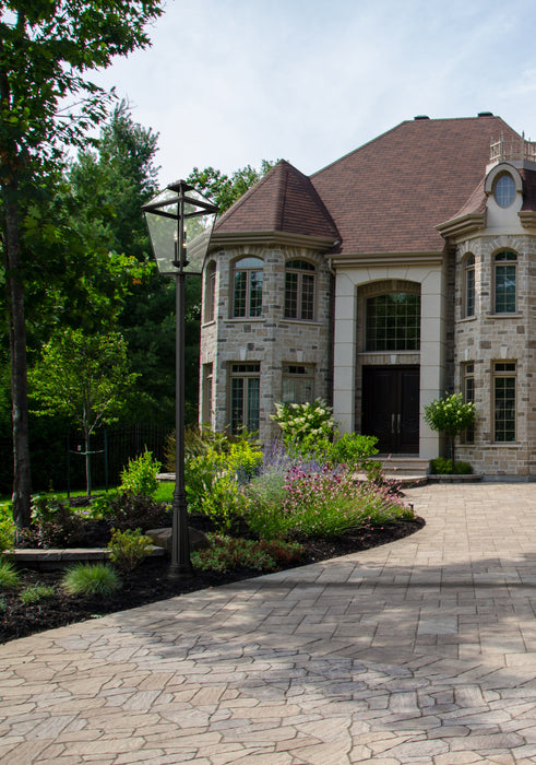 Outdoor Post Mounted Fixture Z-Lite 579PHXLXR-511P-BK Black Talbot 4 Light Outdoor Post Mounted Fixture Z-Lite