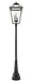 Outdoor Post Mounted Fixture Z-Lite 579PHXLXR-564P-BK Black Talbot 4 Light Outdoor Post Mounted Fixture Z-Lite