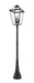 Outdoor Post Mounted Fixture Z-Lite 579PHXLXR-564P-BK Black Talbot 4 Light Outdoor Post Mounted Fixture Z-Lite