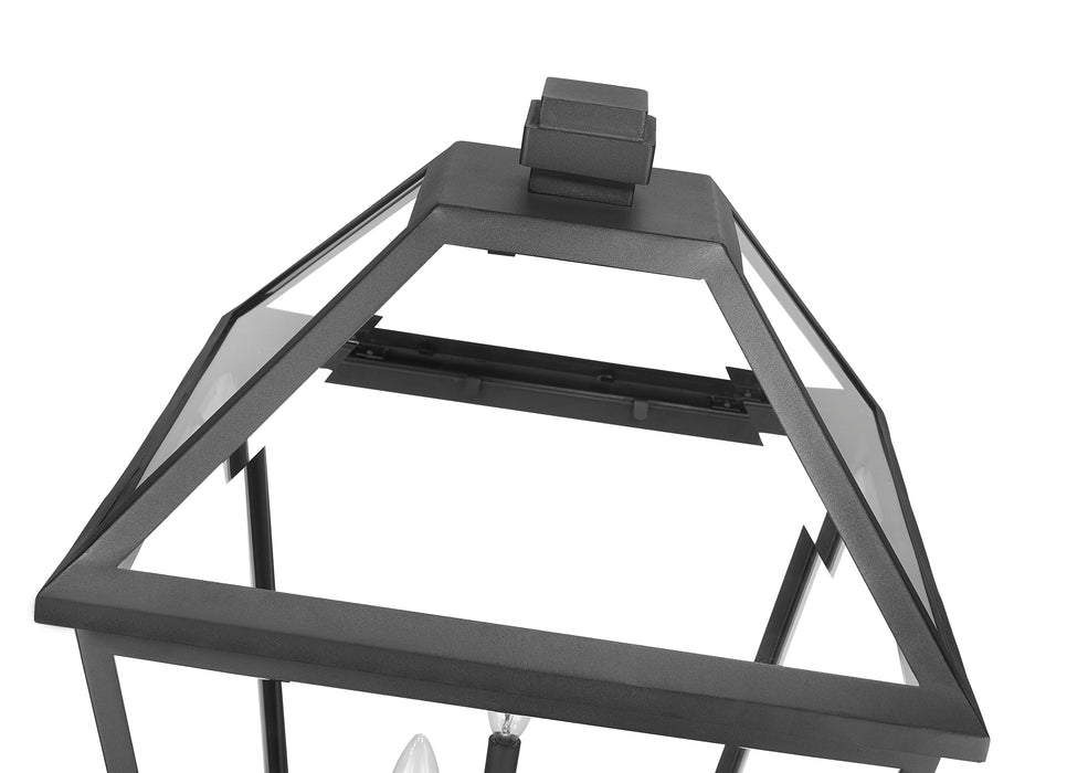 Outdoor Post Mounted Fixture Z-Lite 579PHXLXR-564P-BK Black Talbot 4 Light Outdoor Post Mounted Fixture Z-Lite