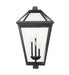Outdoor Post Mount Fixture Z-Lite 579PHXLXR-BK Black Talbot 4 Light Outdoor Post Mount Fixture Z-Lite