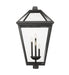 Outdoor Post Mount Fixture Z-Lite 579PHXLXR-BK Black Talbot 4 Light Outdoor Post Mount Fixture Z-Lite
