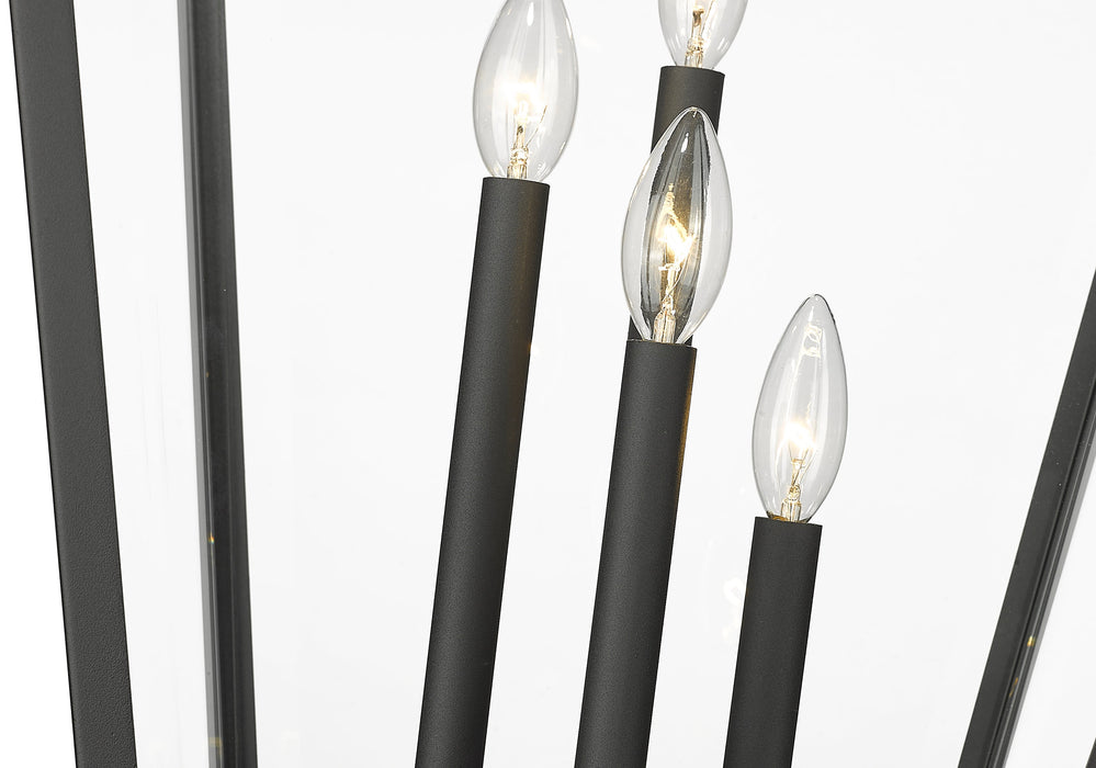 Outdoor Post Mount Fixture Z-Lite 579PHXLXR-BK Black Talbot 4 Light Outdoor Post Mount Fixture Z-Lite