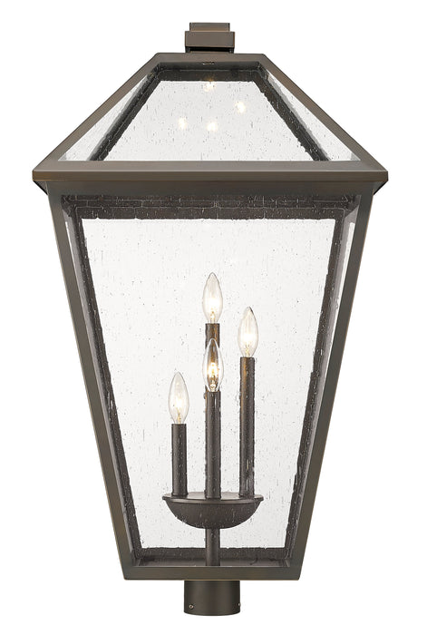 Outdoor Post Mount Fixture Z-Lite 579PHXLXR-ORB Oil Rubbed Bronze Talbot 4 Light Outdoor Post Mount Fixture Z-Lite