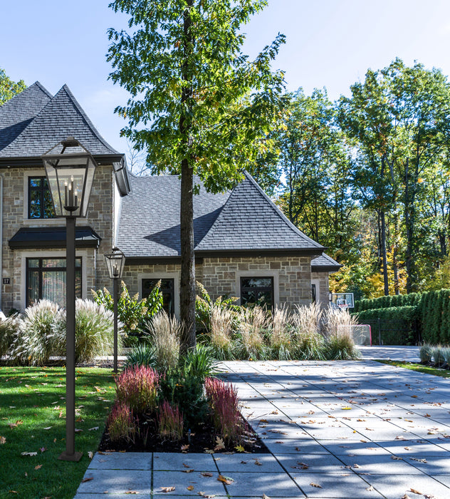 Outdoor Post Mounted Fixture Z-Lite 579PHXLXS-536P-BK Black Talbot 4 Light Outdoor Post Mounted Fixture Z-Lite