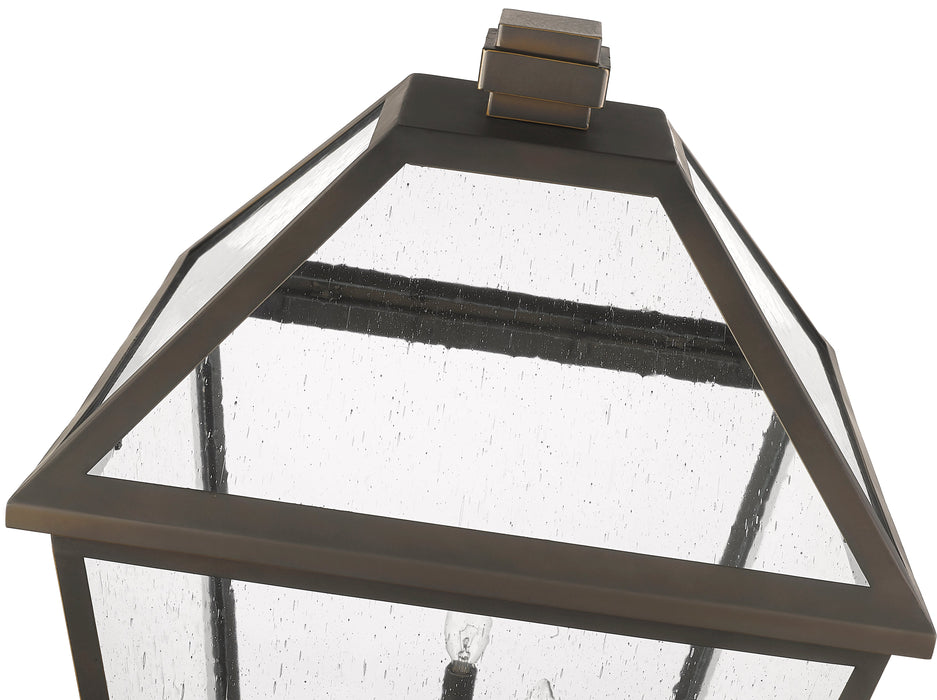 Outdoor Post Mounted Fixture Z-Lite 579PHXLXS-536P-ORB Oil Rubbed Bronze Talbot 4 Light Outdoor Post Mounted Fixture Z-Lite