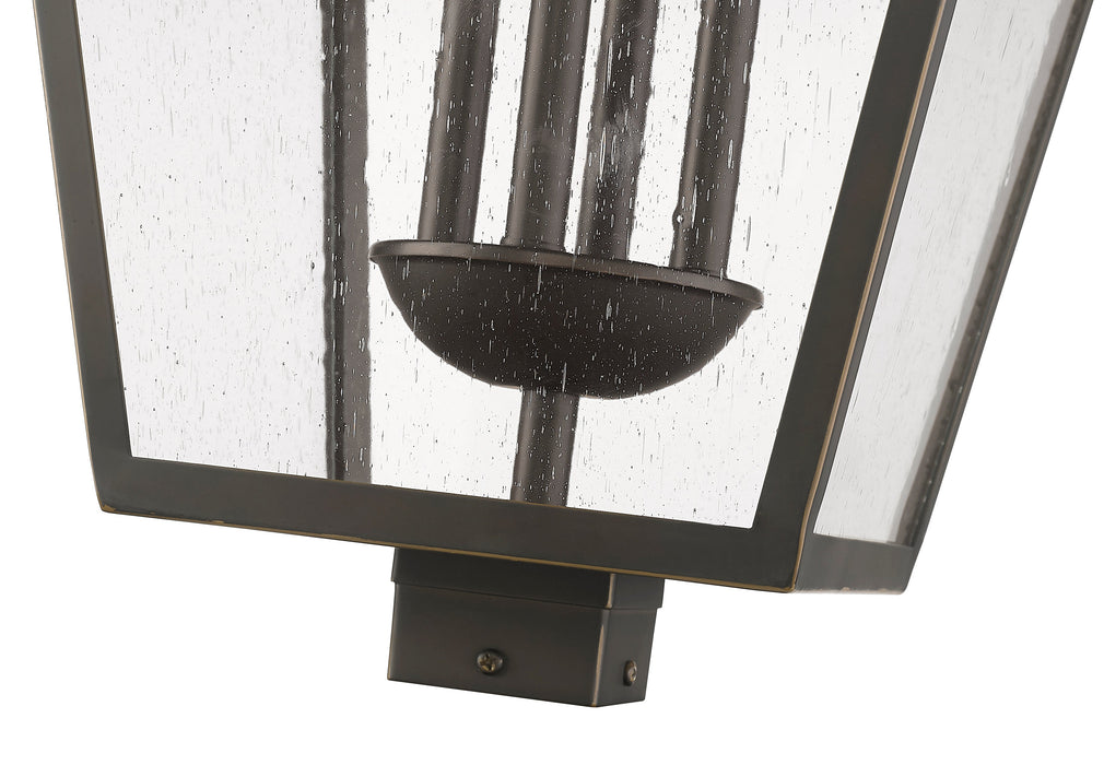 Outdoor Post Mount Fixture Z-Lite 579PHXLXS-ORB Oil Rubbed Bronze Talbot 4 Light Outdoor Post Mount Fixture Z-Lite