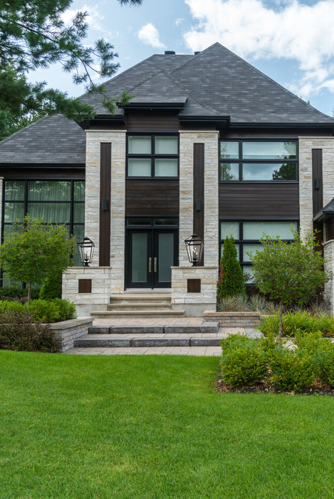 Outdoor Pier Mounted Fixture Z-Lite 579PHXLXS-SQPM-BK Black Talbot 4 Light Outdoor Pier Mounted Fixture Z-Lite