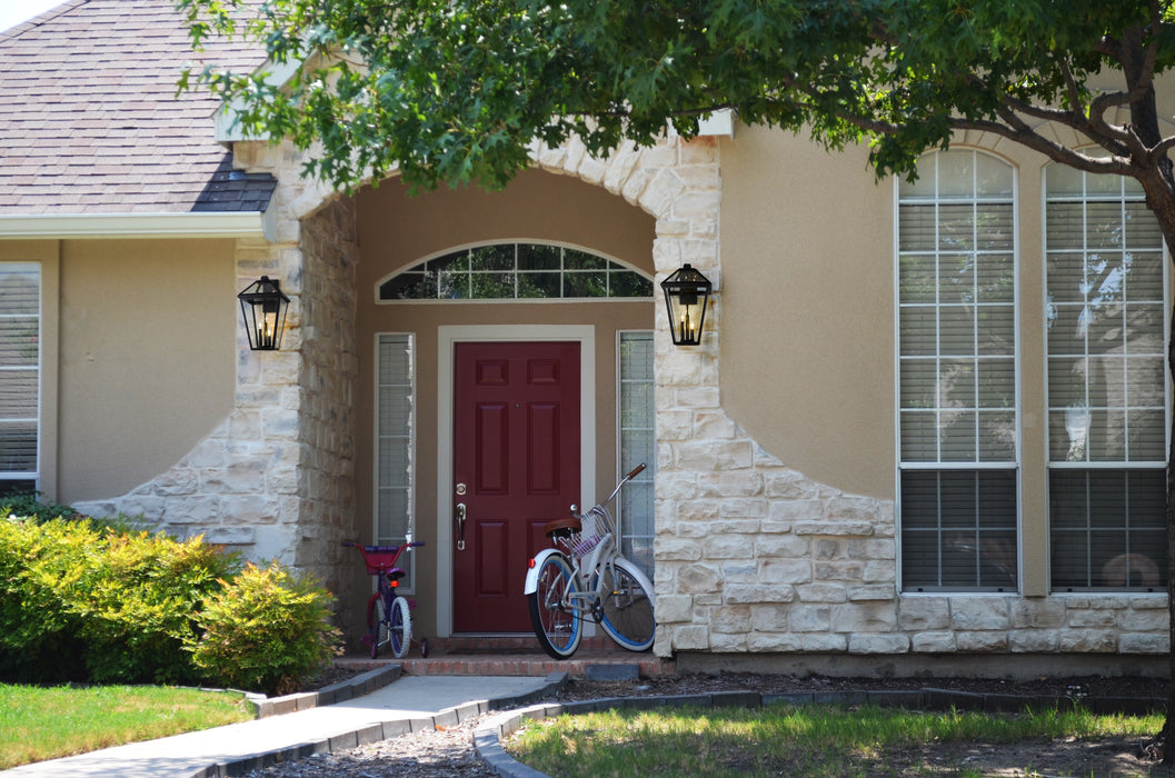 Outdoor Wall Light Z-Lite 579XL-BK Black Talbot 3 Light Outdoor Wall Light Z-Lite