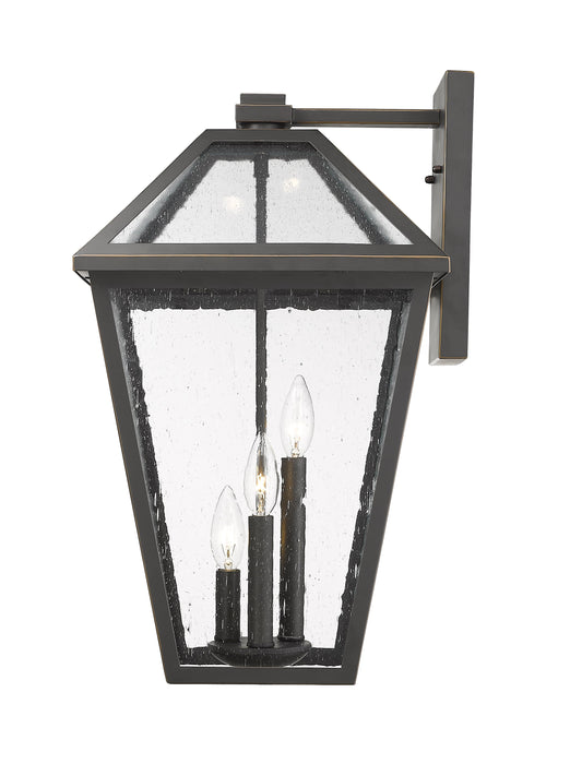Outdoor Wall Light Z-Lite 579XL-ORB Oil Rubbed Bronze Talbot 3 Light Outdoor Wall Light Z-Lite