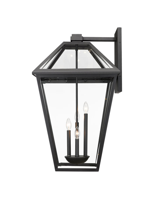 Outdoor Wall Light Z-Lite 579XLX-BK Black Talbot 4 Light Outdoor Wall Light Z-Lite