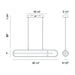 Eurofase 37039-011 Demark 42" Matte Black LED Chandelier