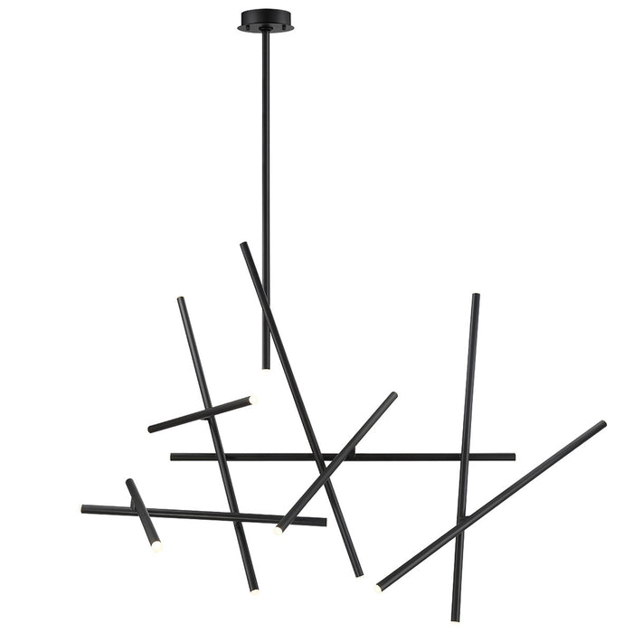 Eurofase 36251-018 Crossroads 59" Matte Black LED Chandelier