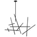 Eurofase 36251-018 Crossroads 59" Matte Black LED Chandelier
