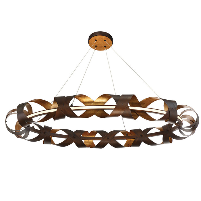 Eurofase 30079-014 Banderia 44" Bronze-Gold Mix LED Chandelier