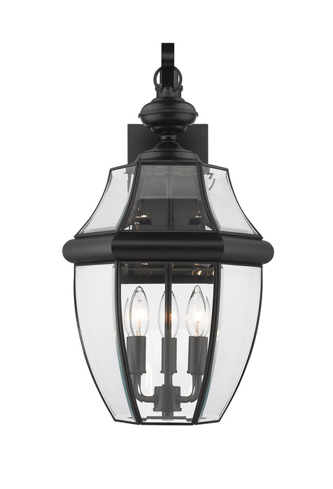 Outdoor Wall Light Z-Lite 580B-BK Black Westover 3 Light Outdoor Wall Light Z-Lite
