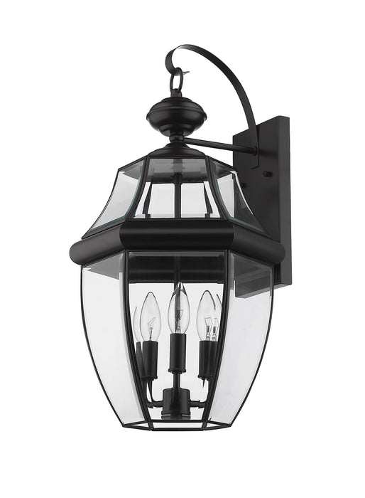 Outdoor Wall Light Z-Lite 580B-BK Black Westover 3 Light Outdoor Wall Light Z-Lite