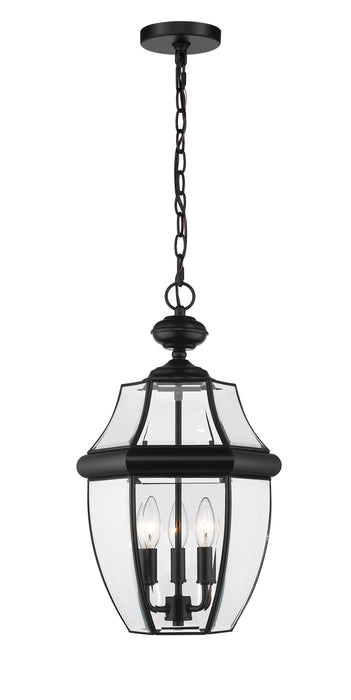 Outdoor Chain Mount Ceiling Fixture Z-Lite 580CHB-BK Black Westover 3 Light Outdoor Chain Mount Ceiling Fixture Z-Lite