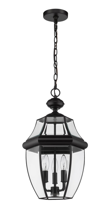 Outdoor Chain Mount Ceiling Fixture Z-Lite 580CHB-BK Black Westover 3 Light Outdoor Chain Mount Ceiling Fixture Z-Lite
