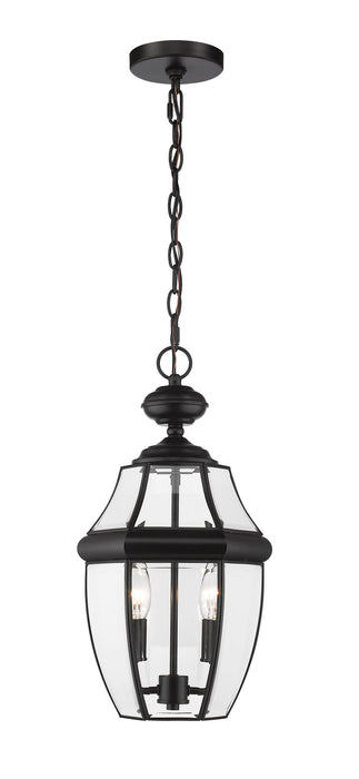 Outdoor Chain Mount Ceiling Fixture Z-Lite 580CHM-BK Black Westover 2 Light Outdoor Chain Mount Ceiling Fixture Z-Lite