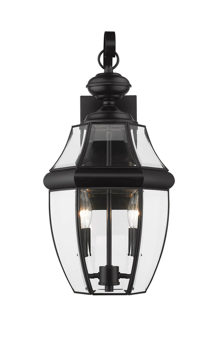 Outdoor Wall Light Z-Lite 580M-BK Black Westover 2 Light Outdoor Wall Light Z-Lite