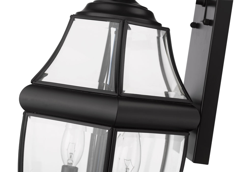Outdoor Wall Light Z-Lite 580M-BK Black Westover 2 Light Outdoor Wall Light Z-Lite