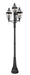 Outdoor Post Mounted Fixture Z-Lite 580PHB-4-564P-BK Black Westover 12 Light Outdoor Post Mount Fixture Z-Lite