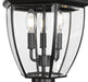 Outdoor Post Mounted Fixture Z-Lite 580PHB-4-564P-BK Black Westover 3 Light Outdoor Post Mount Fixture Z-Lite