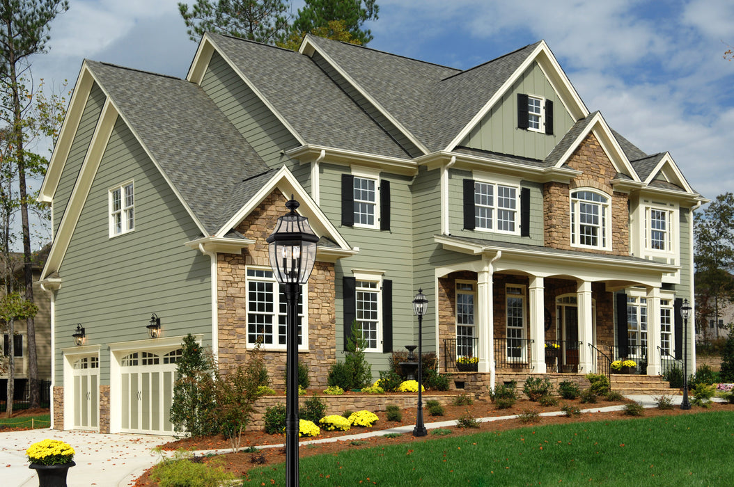 Outdoor Post Mounted Fixture Z-Lite 580PHB-564P-BK Black Westover 3 Light Outdoor Post Mounted Fixture Z-Lite