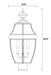 Outdoor Post Mount Fixture Z-Lite 580PHB-BK Black Westover 3 Light Outdoor Post Mount Fixture Z-Lite