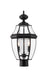 Outdoor Post Mount Fixture Z-Lite 580PHM-BK Black Westover 2 Light Outdoor Post Mount Fixture Z-Lite