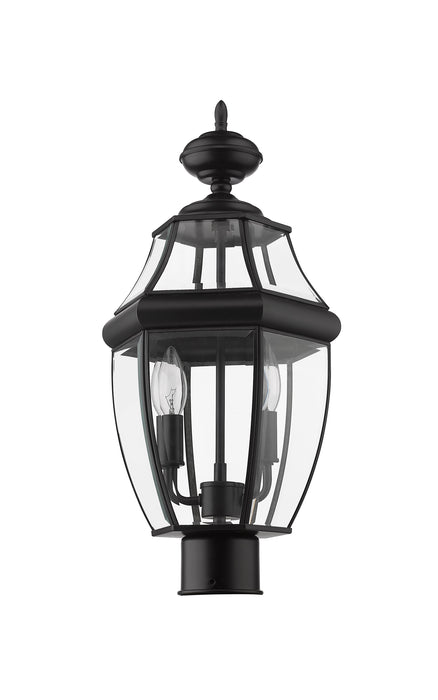 Outdoor Post Mount Fixture Z-Lite 580PHM-BK Black Westover 2 Light Outdoor Post Mount Fixture Z-Lite