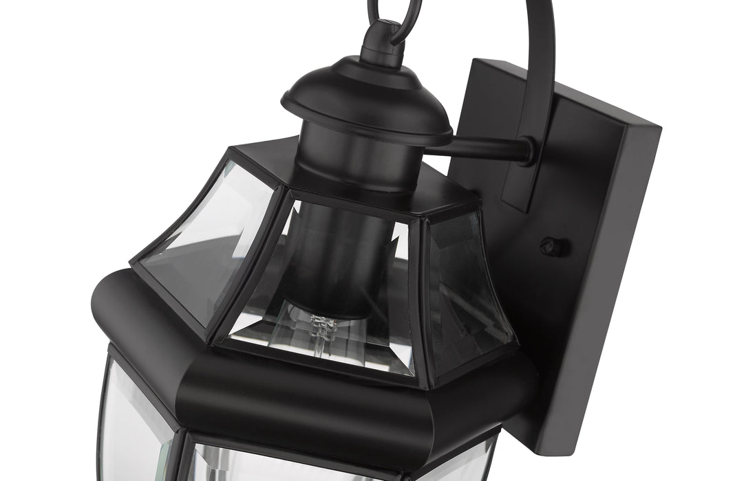 Outdoor Wall Light Z-Lite 580S-BK Black Westover 1 Light Outdoor Wall Light Z-Lite