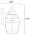Outdoor Wall Light Z-Lite 580XS-BK Black Westover 1 Light Outdoor Wall Light Z-Lite