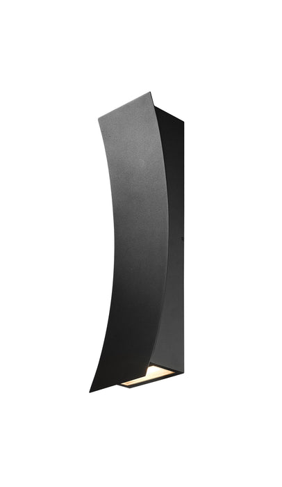 Outdoor Wall Light Z-Lite 582M-BK-LED Black Landrum 2 Light Outdoor Wall Light Z-Lite