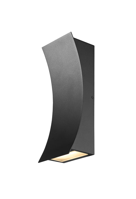 Outdoor Wall Light Z-Lite 582S-BK-LED Black Landrum 2 Light Outdoor Wall Light Z-Lite