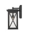 Outdoor Wall Light Z-Lite 583B-BK Black Brookside 1 Light Outdoor Wall Light Z-Lite