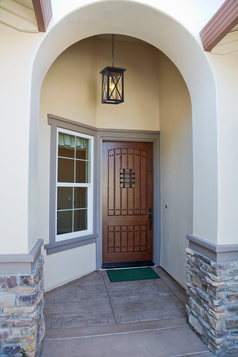 Outdoor Chain Mount Ceiling Fixture Z-Lite 583CHB-BK Black Brookside 1 Light Outdoor Chain Mount Ceiling Fixture Z-Lite