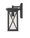Outdoor Wall Light Z-Lite 583M-BK Black Brookside 1 Light Outdoor Wall Light Z-Lite
