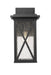 Outdoor Wall Light Z-Lite 583M-BK Black Brookside 1 Light Outdoor Wall Light Z-Lite