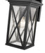 Outdoor Wall Light Z-Lite 583M-BK Black Brookside 1 Light Outdoor Wall Light Z-Lite
