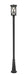 Outdoor Post Mounted Fixture Z-Lite 583PHBR-519P-BK Black Brookside 1 Light Outdoor Post Mounted Fixture Z-Lite
