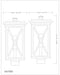 Outdoor Post Mount Fixture Z-Lite 583PHBS-BK Black Brookside 1 Light Outdoor Post Mount Fixture Z-Lite