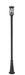 Outdoor Post Mounted Fixture Z-Lite 583PHMR-519P-BK Black Brookside 1 Light Outdoor Post Mounted Fixture Z-Lite