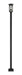 Outdoor Post Mounted Fixture Z-Lite 583PHMS-536P-BK Black Brookside 1 Light Outdoor Post Mounted Fixture Z-Lite