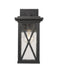Outdoor Wall Light Z-Lite 583S-BK Black Brookside 1 Light Outdoor Wall Light Z-Lite