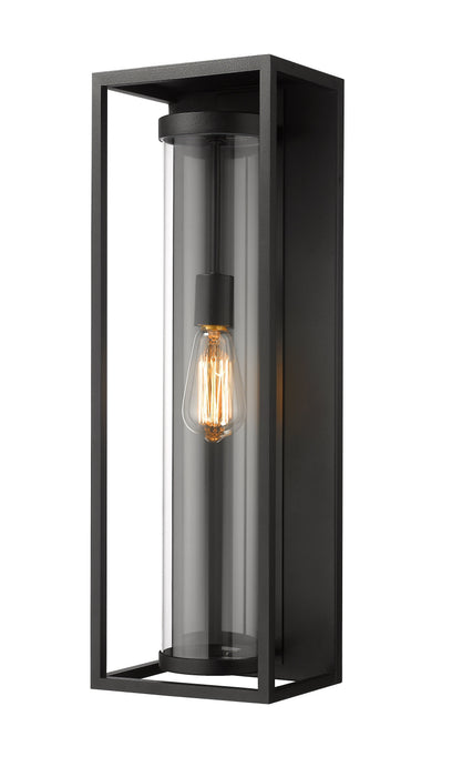 Outdoor Wall Light Z-Lite 584B-BK Black Dunbroch 1 Light Outdoor Wall Light Z-Lite