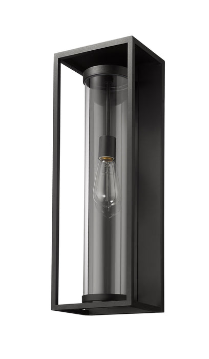 Outdoor Wall Light Z-Lite 584B-BK Black Dunbroch 1 Light Outdoor Wall Light Z-Lite